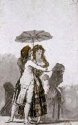 Couple with Parasol on the Paseo, Francisco de goya y Lucientes